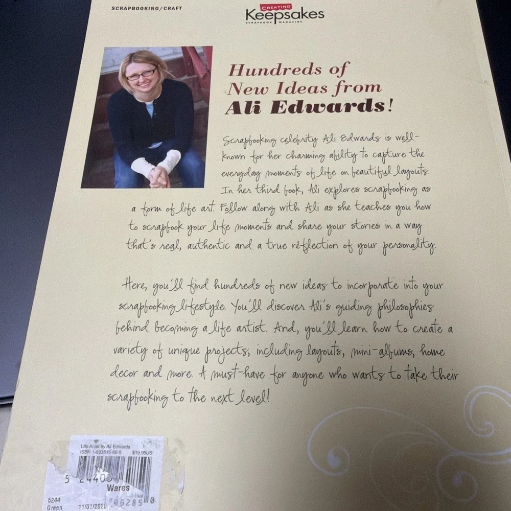 Life Artist Scrapbooking Lifes Journey Ali Edwards Creating Keepsakes Book